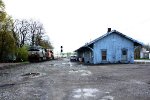 NS 9758 leads NS 265 by the old depot.